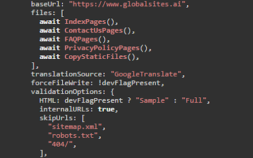Global Sites