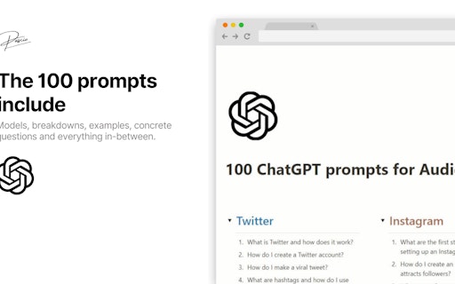 100 ChatGPT Audience Building Prompts