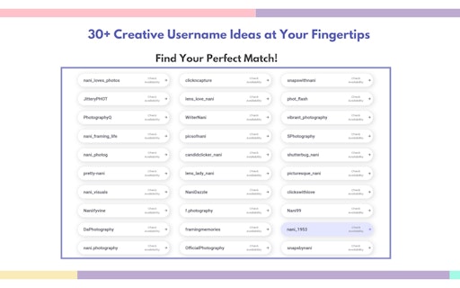 Username Generator