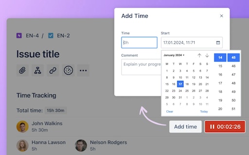 Free Jira Time Tracker by Everhour