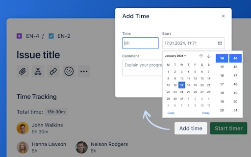 Free Jira Time Tracker by Everhour