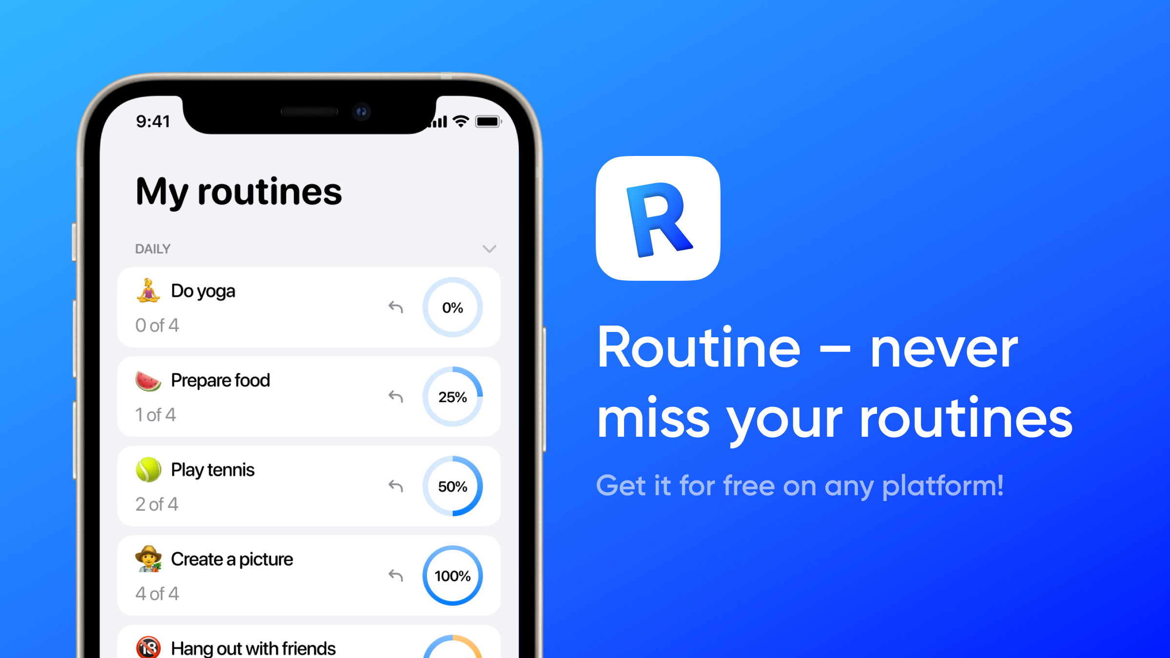 Routine – Daily Tracker