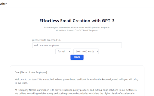 AI Email Writer