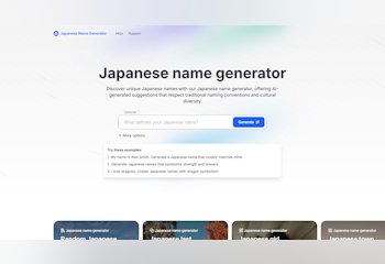 Japanese Name Generator