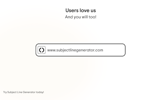 Email Subject Line Generator