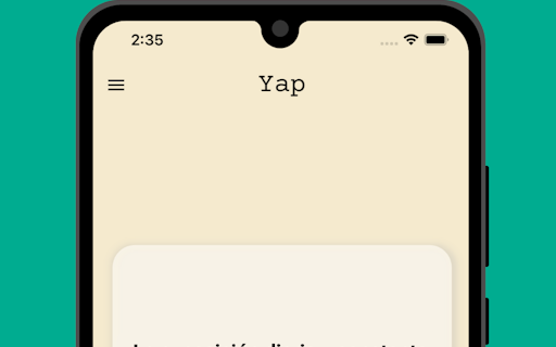 Yap: Daily Sentences Widget