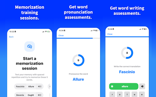 Collect words with Memorize