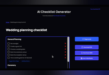Checklistgenerator AI