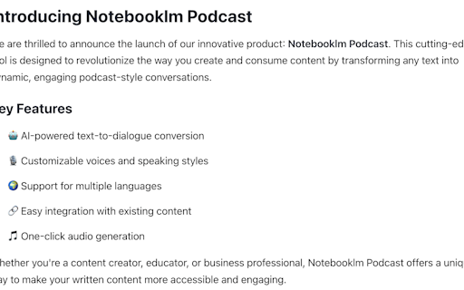 Notebooklm Podcast