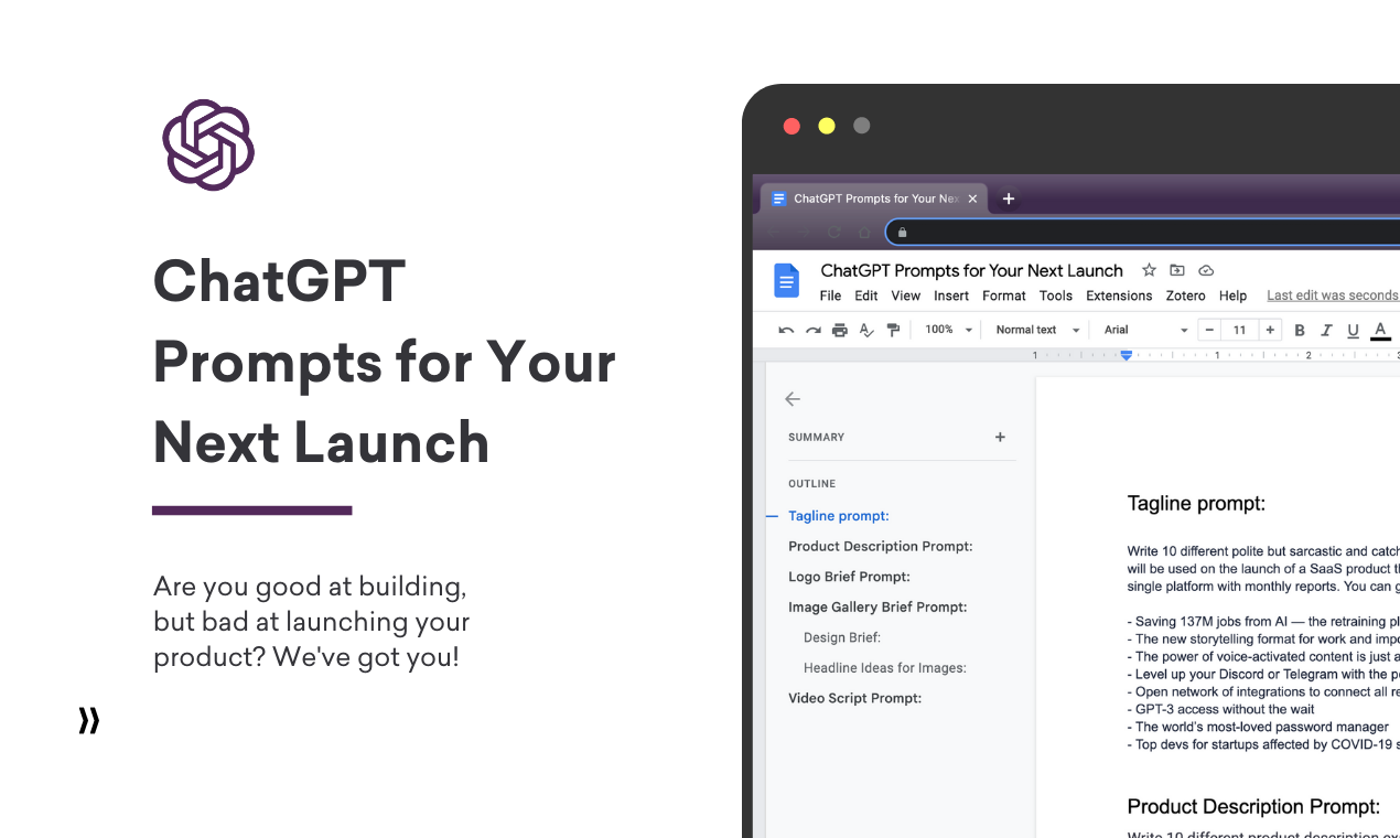 ChatGPT Prompts for Your Next Launch