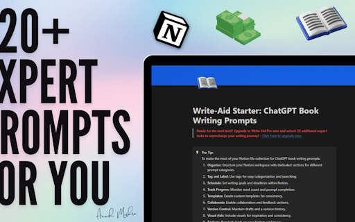Write-Aid: Book Writing GPT-4 Prompts