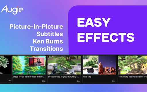 Augie AI Assisted Video Editing