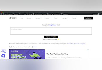 Regem AI Rephrase Tool