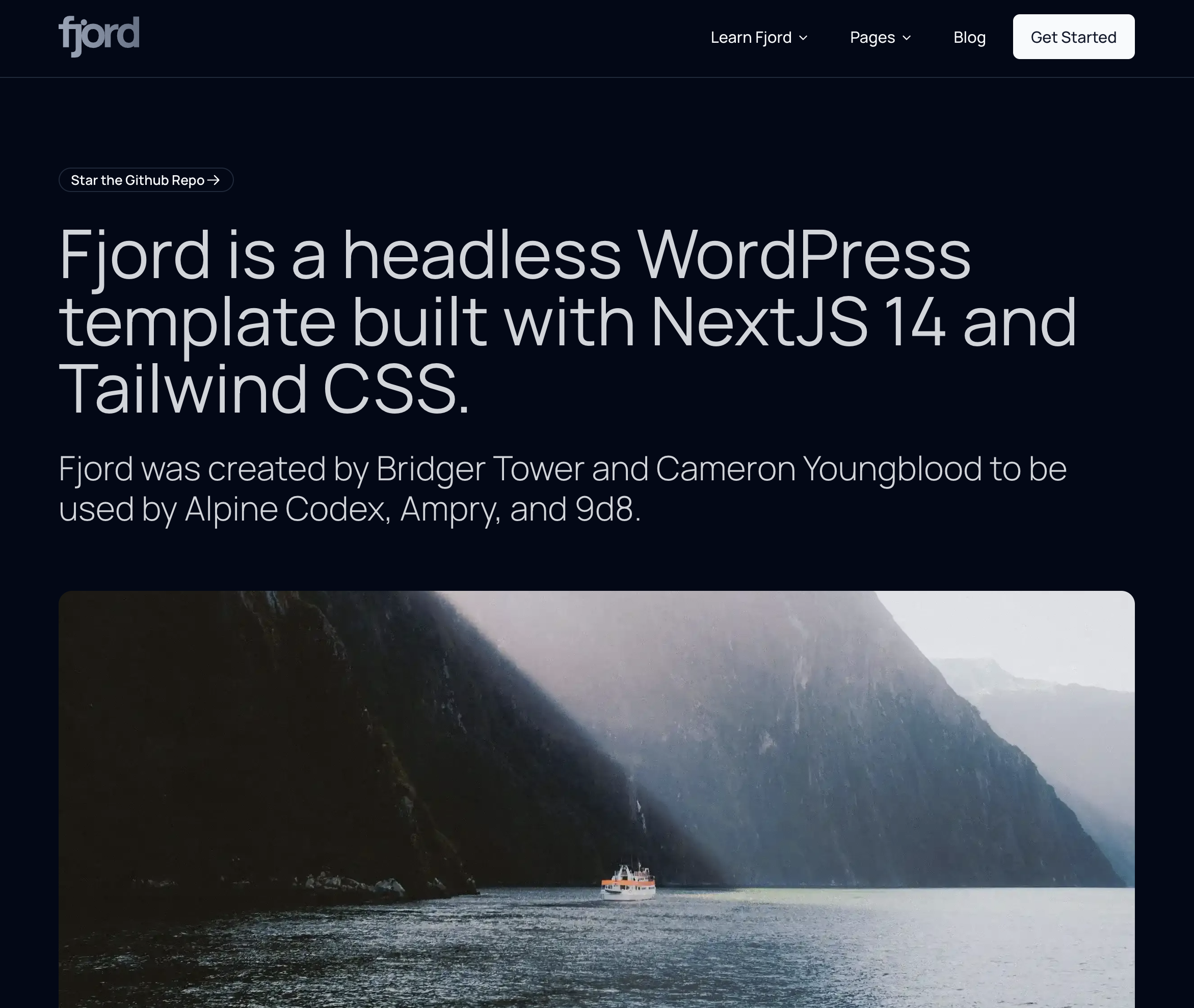 Fjord :: Next JS 14 Headless WordPress