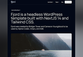 Fjord :: Next JS 14 Headless WordPress