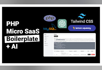 PHP Micro SaaS Boilerplate + AI