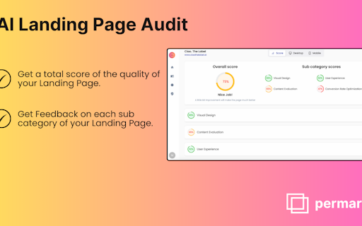 AI Landing Page Audit