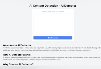 AI Content Detection - AI Detector Free