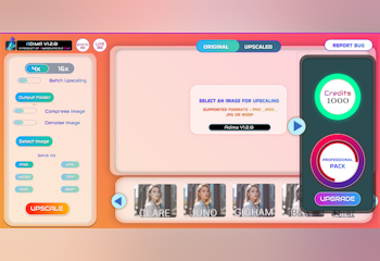 Adima AI Image Upscaler Software