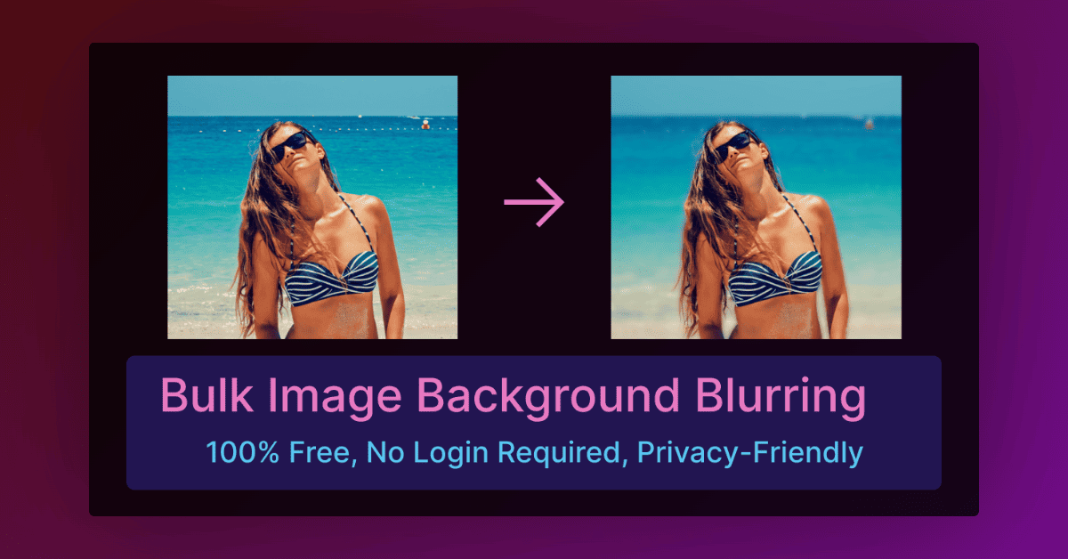 Bulk Image Background Blurring
