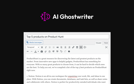 AI Ghostwriter