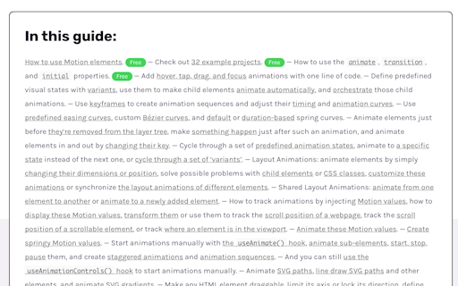 The Mighty Framer Motion Guide