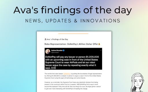 AI-zing News with Ava