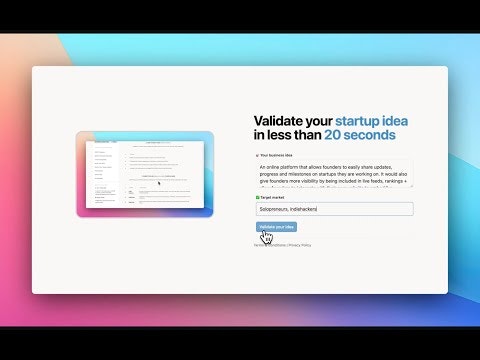 Startup Idea Validator