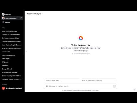Video Summary AI