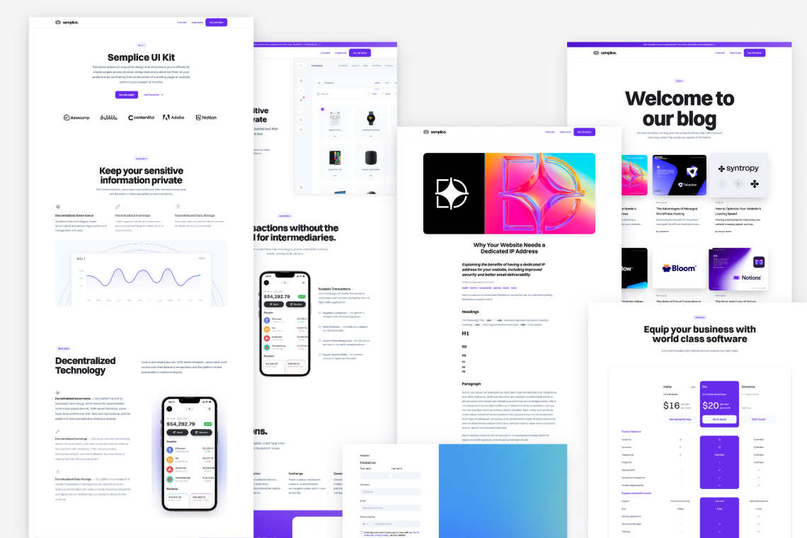 Semplice UI Kit