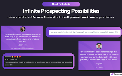 Persana AI for Prospecting