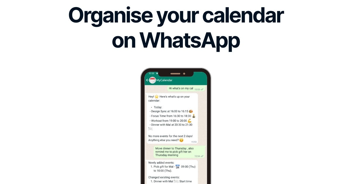 Text Your Calendar