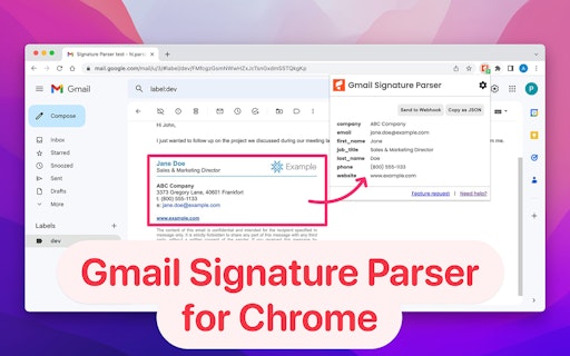 Email Signature Parser