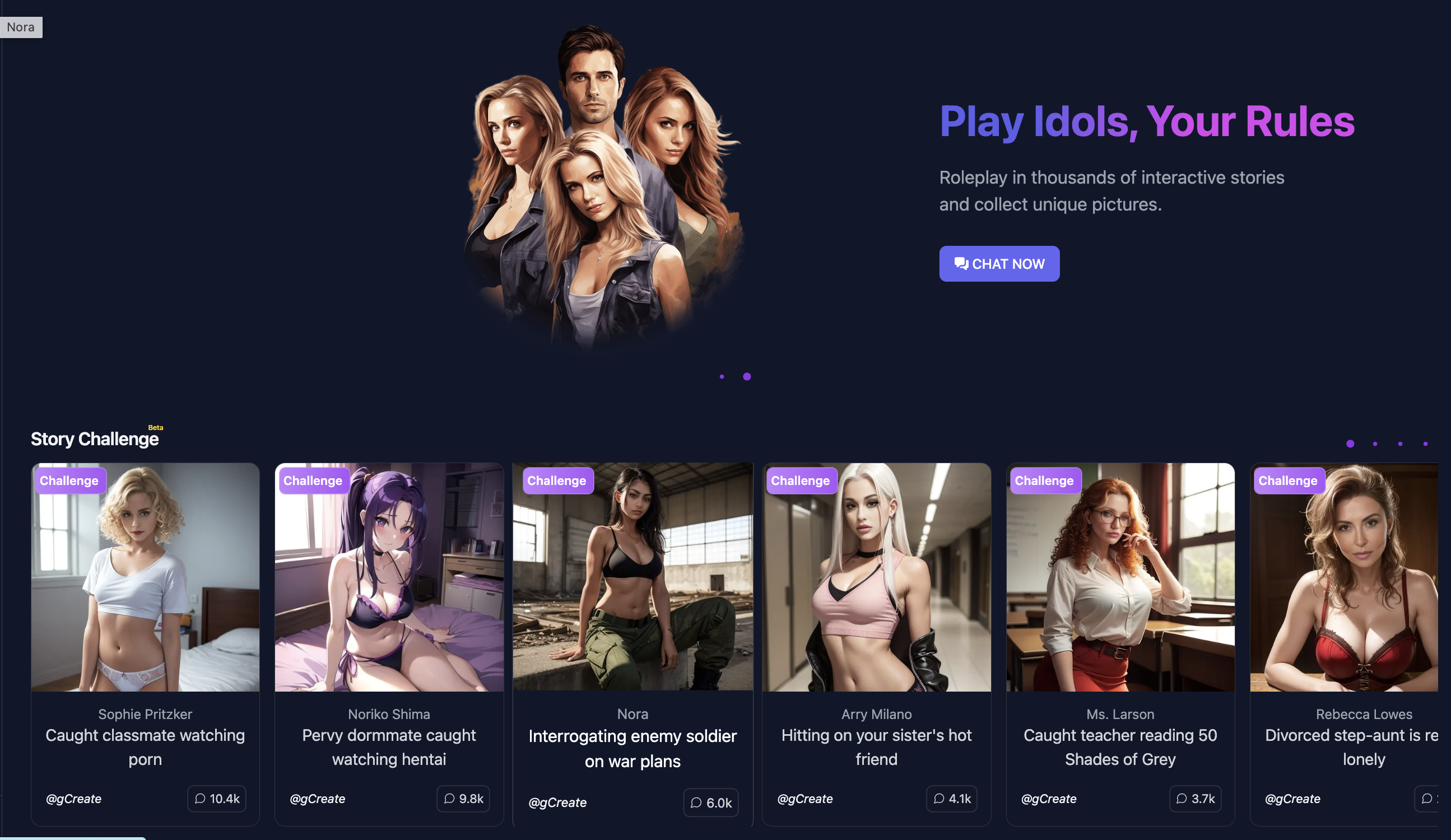 GetIdol AI Story & Game Generator