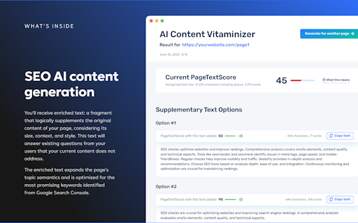 Content Vitaminizer