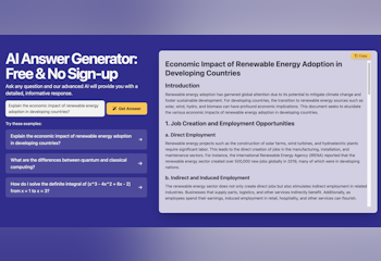 AI Answer Generator