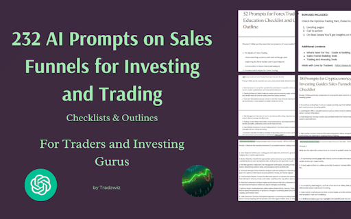 232 Prompts 4 Funnels Invest/Trade Gurus