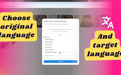 VideoDubber - Fast Video Translator