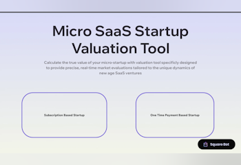 Micro SaaS Valuator by SaaSquare