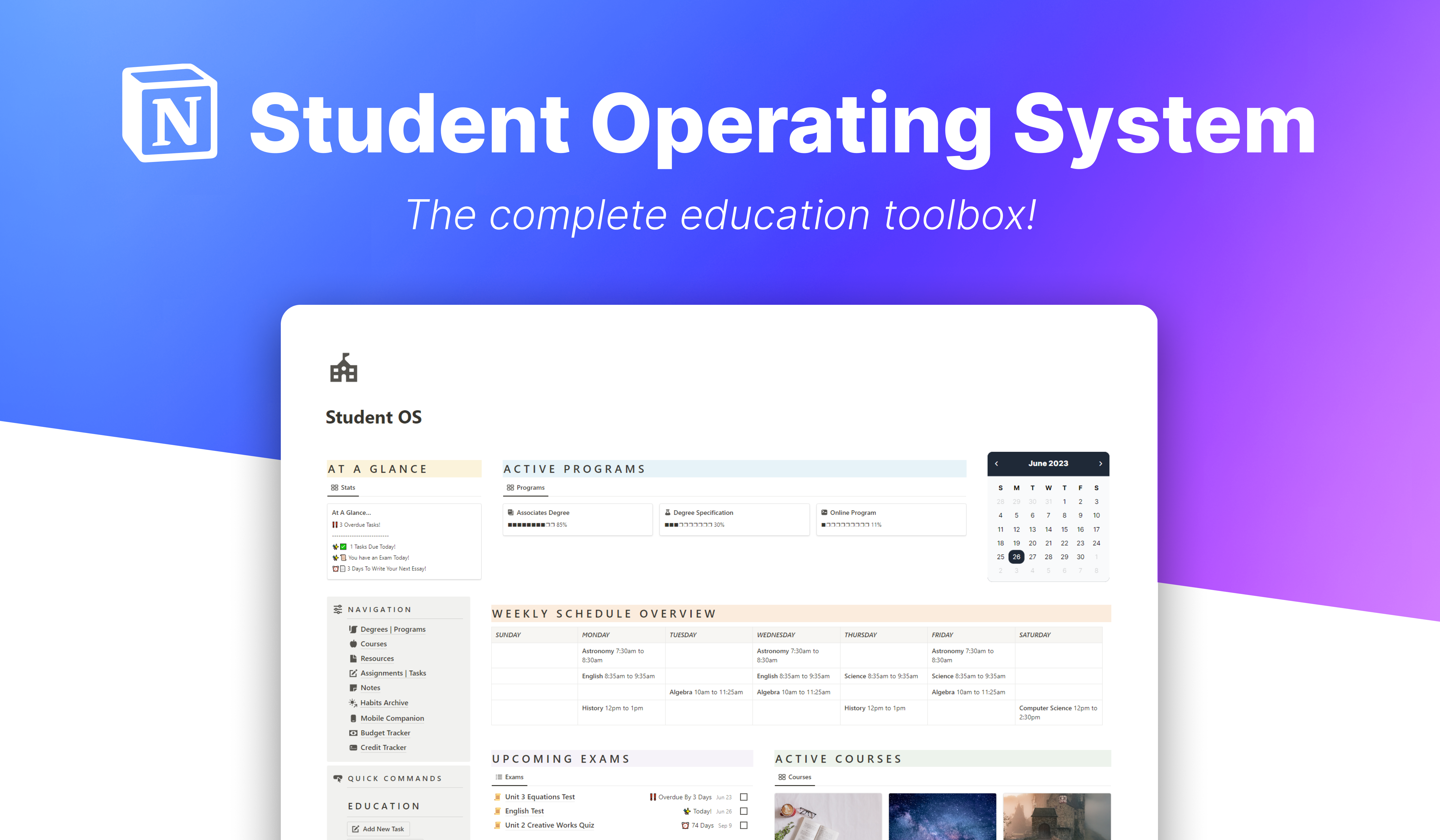 Notion Student OS