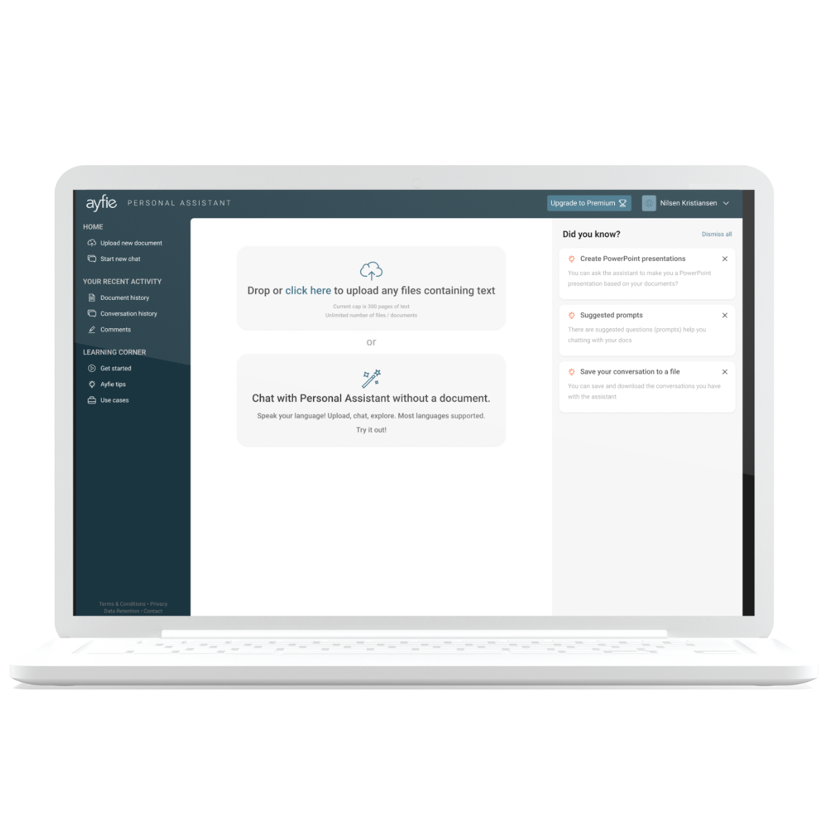 Ayfie Personal Assistant