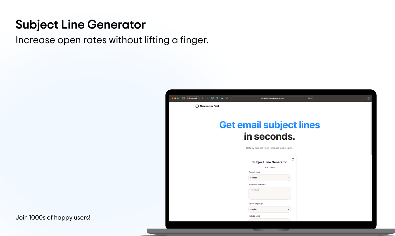 Email Subject Line Generator