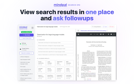 MindPal Search