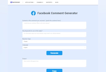 Facebook Comment Generator