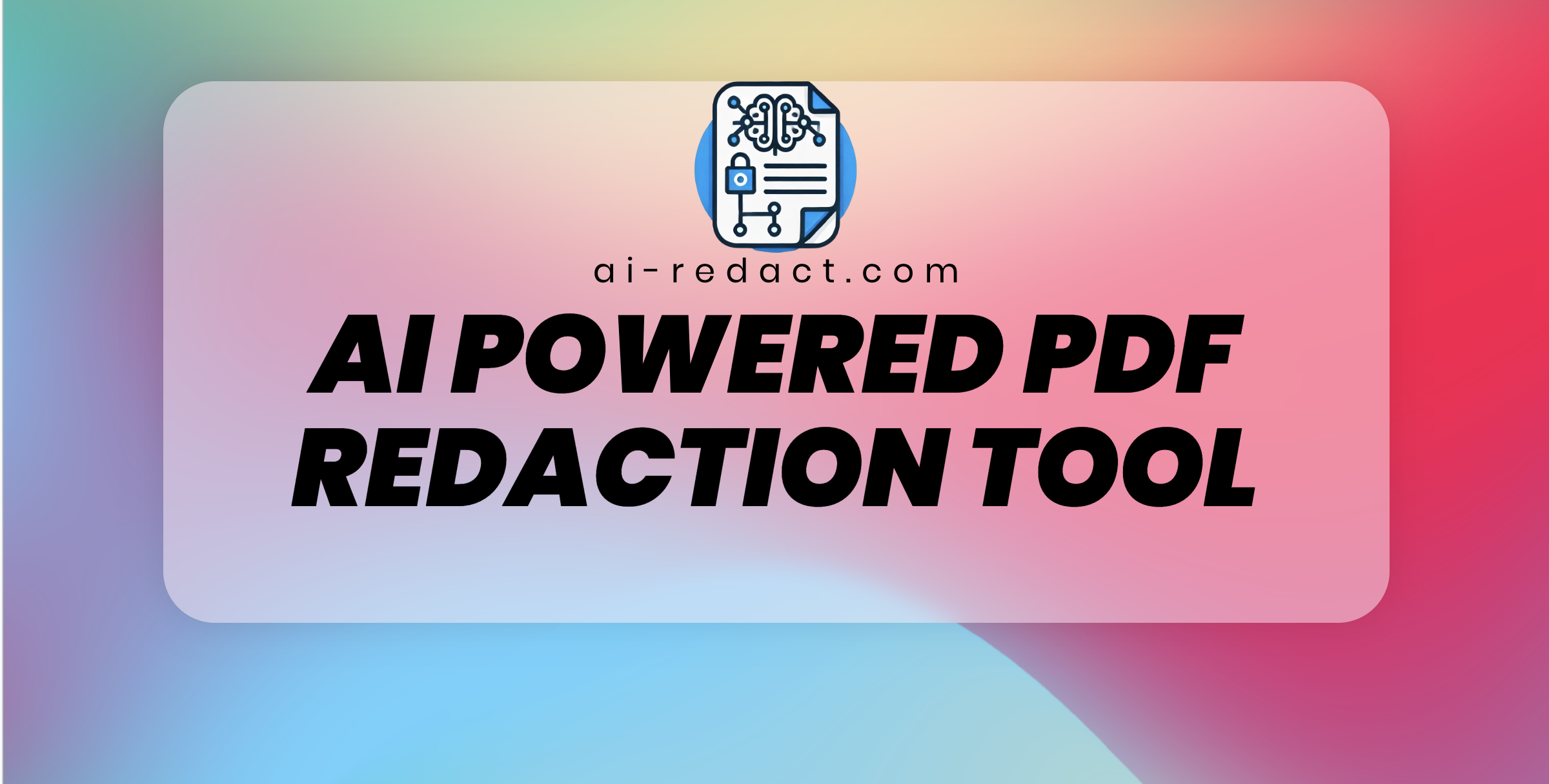 AI PDF redaction tool App