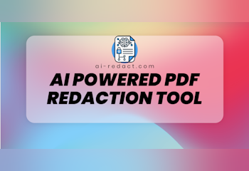AI PDF redaction tool App