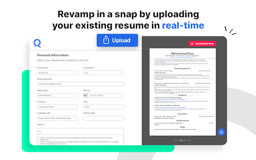 Qureos Resume Builder