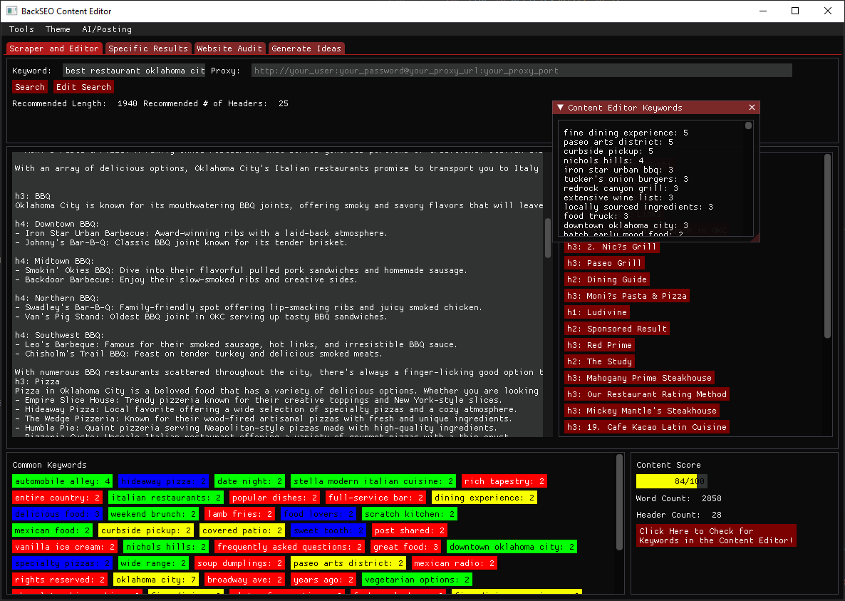 Back SEO Marketing Software
