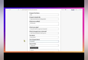 Free Personalized Cold Email Generator