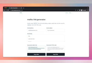 mailto: Link Generator